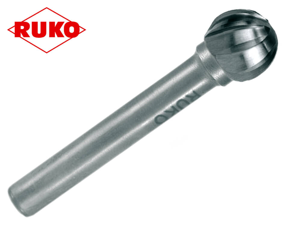 Guľatý stopkový pilník na hliník Ruko / tvar KUD / Ø 12 mm