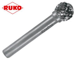 Guľatý stopkový pilník na kov Ruko / tvar KUD / Ø 6 mm