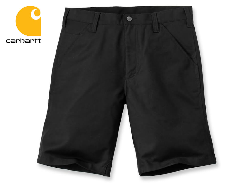 Krátke pracovné nohavice Carhartt Rugged Professional Stretch Canvas Short / Black
