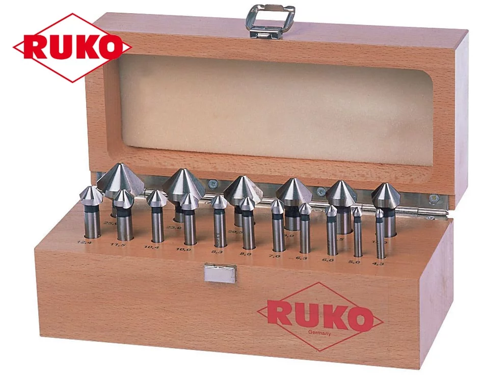 RUKO Fraise à chanfreiner et à ébavurer DIN335-C 90degr D.28mm HSS