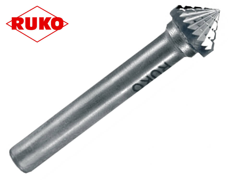Kužeľový stopkový pilník na kov Ruko / tvar KSK / Ø 3 mm