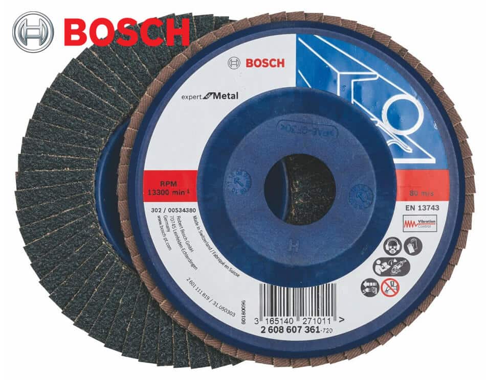 Lamelový brúsny kotúč pre uhlové brúsky Bosch X551 Expert for Metal 125 mm / P60