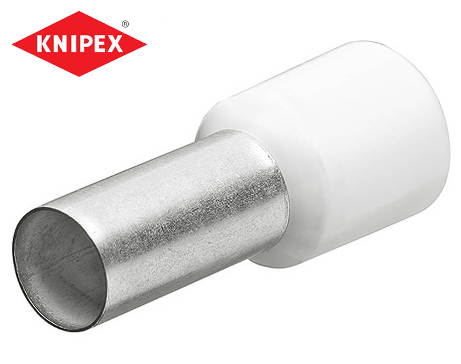 Lisovací dutinkový konektor s izoláciou Knipex 8 mm / 0,5 mm / 200 ks