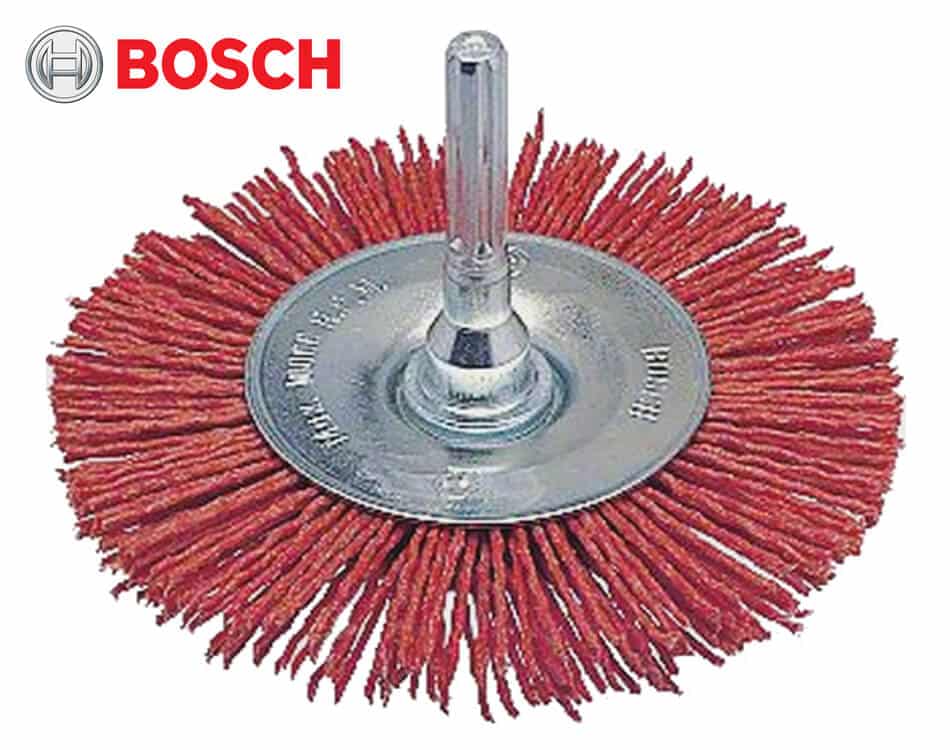Kotúčová nylónová brúsna kefa do vŕtačky Bosch – Ø 100 mm