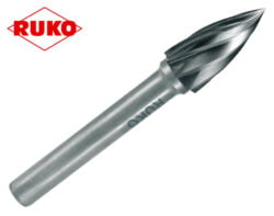 Oblúkový stopkový pilník na hliník Ruko / tvar SPG / Ø 6 mm