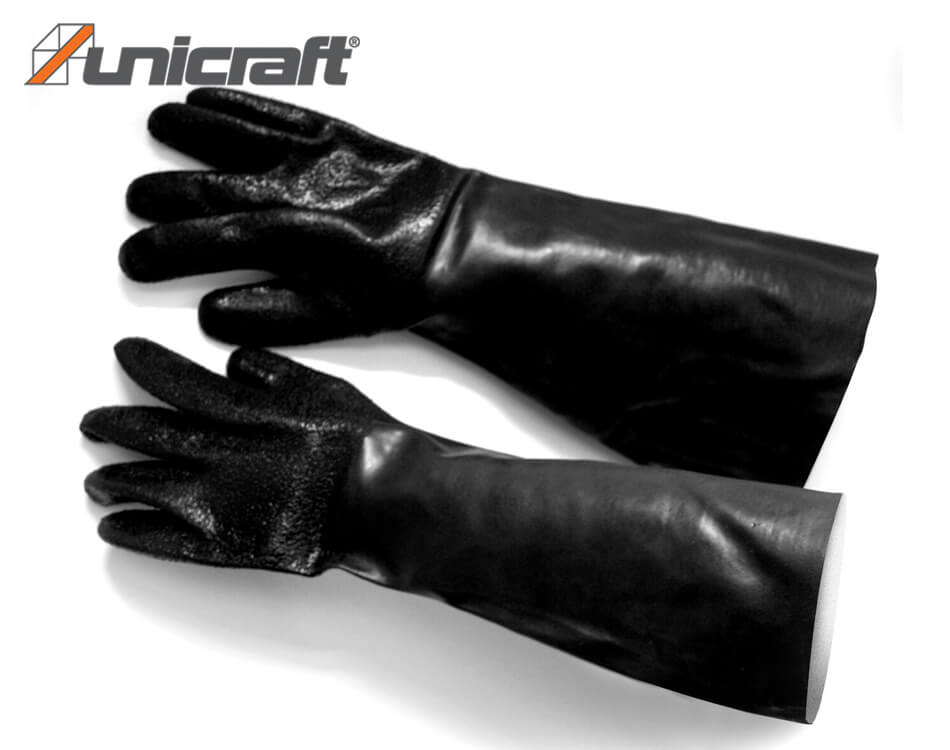 Ochranné rukavice pre pieskovací box Unicraft SSK 1