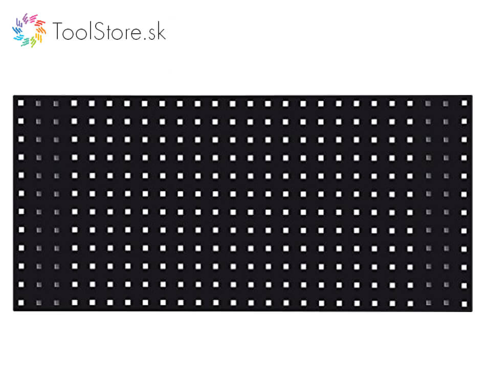 Perforovaný panel na náradie ToolStore Multi / 200 cm / čierny