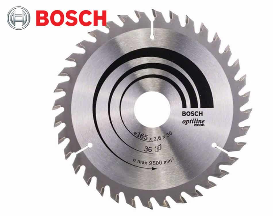 Pílový kotúč na drevo Bosch Optiline Wood / Ø 165 x 2,6 x 30 mm / 36z