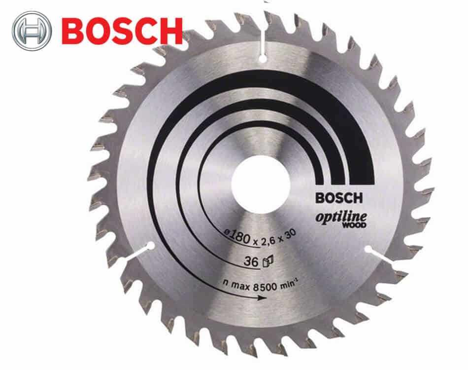 Pílový kotúč na drevo Bosch Optiline Wood / Ø 180 x 2,6 x 30 mm / 36z