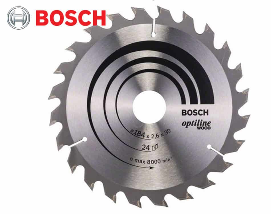 Pílový kotúč na drevo Bosch Optiline Wood / Ø 184 x 2,6 x 30 mm / 24z