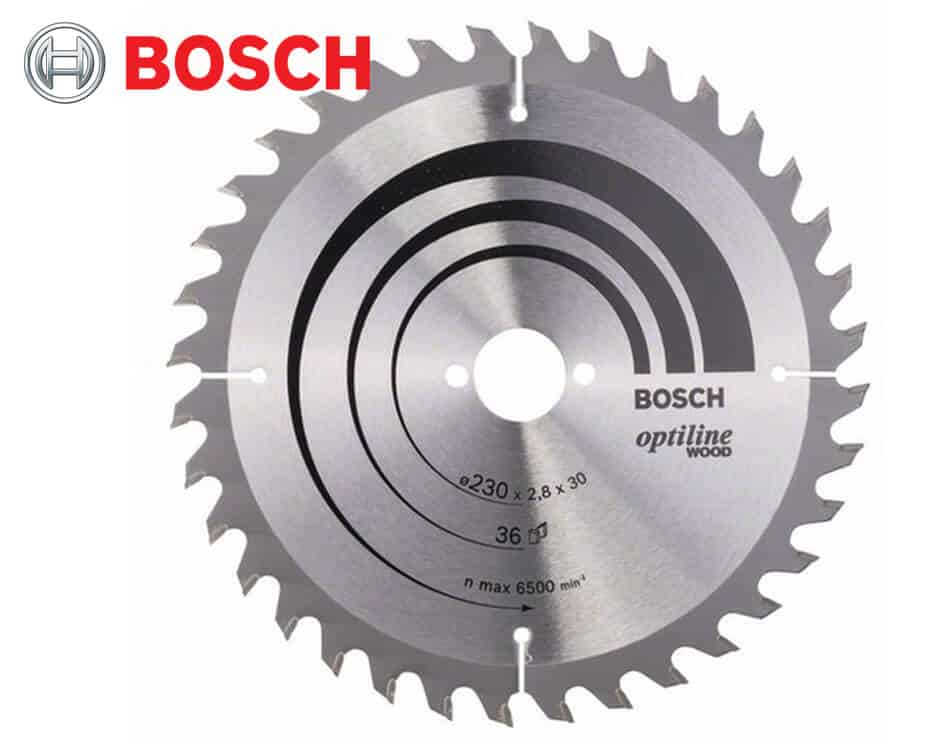 Pílový kotúč na drevo Bosch Optiline Wood / Ø 230 x 2,8 x 30 mm / 36z