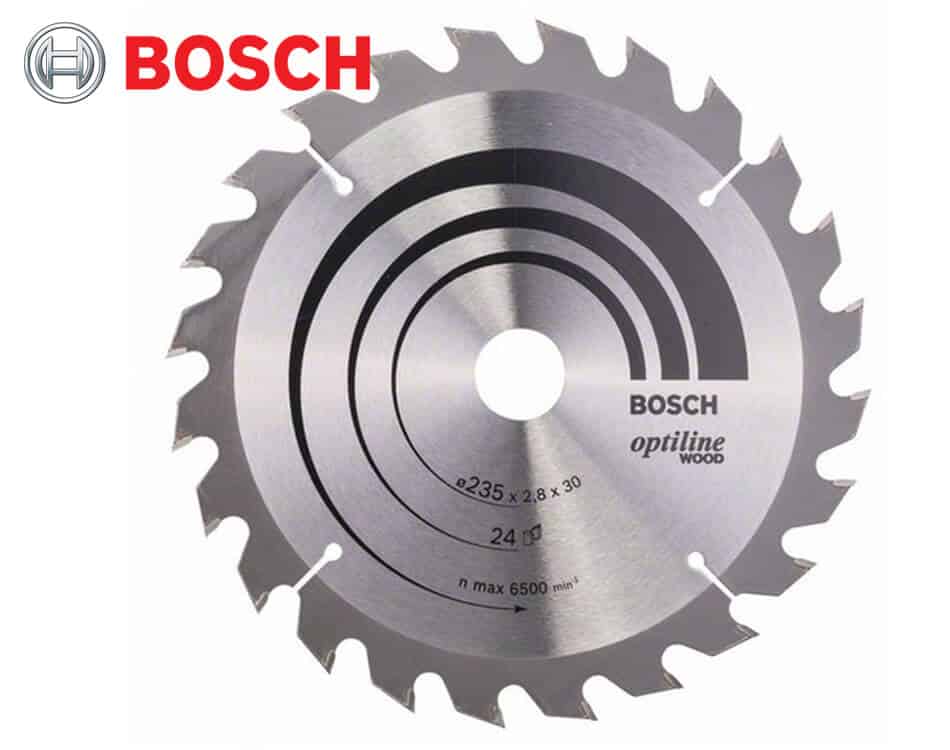 Pílový kotúč na drevo Bosch Optiline Wood / Ø 235 x 2,8 x 30 mm / 24z