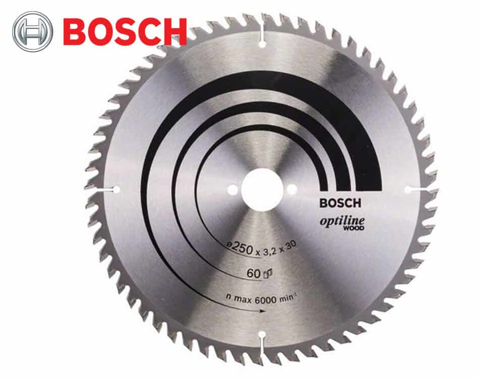Pílový kotúč na drevo Bosch Optiline Wood / Ø 250 x 3,2 x 30 mm / 60z
