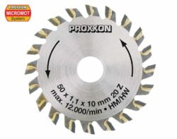 Pílový kotúč s SK-plátkami pre stolnú pílu Proxxon KS 230 - 50 mm / 20z