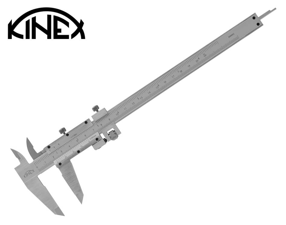 Posuvné meradlo so skrutkovou aretáciou Kinex 200 mm / 0.05 mm + 1/128 inch