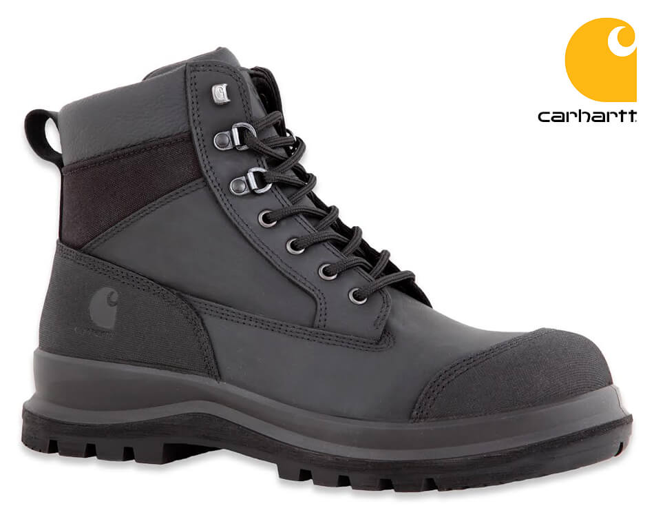 Pracovné topánky Carhartt Detroit Rugged Flex® S3 Mid Work Boot Black