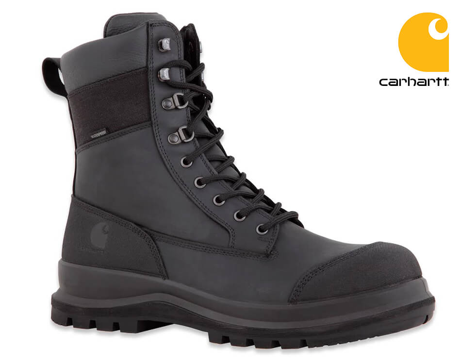 Pracovné topánky Carhartt Detroit Rugged Flex® Waterproof Insulated S3 High Work Boot Black