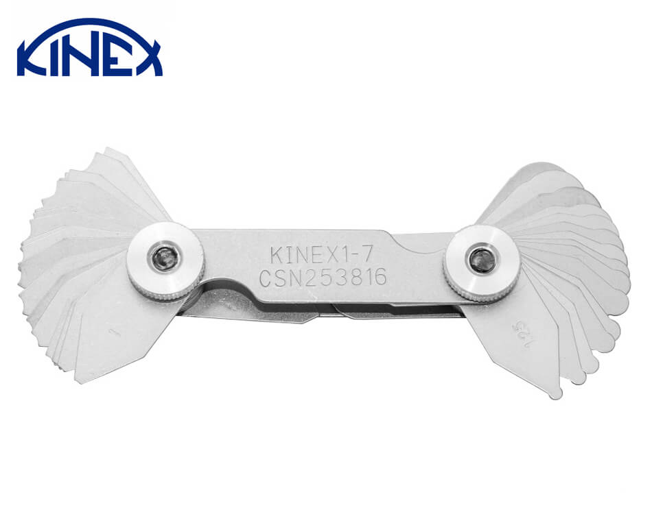 Rádiusové mierky Kinex 1 – 7 mm