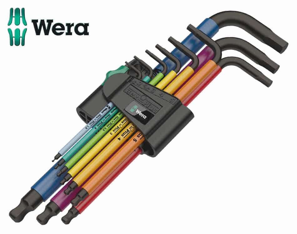 Sada inbusových L-kľúčov Wera 950 SPKL Multicolour – 9 dielna
