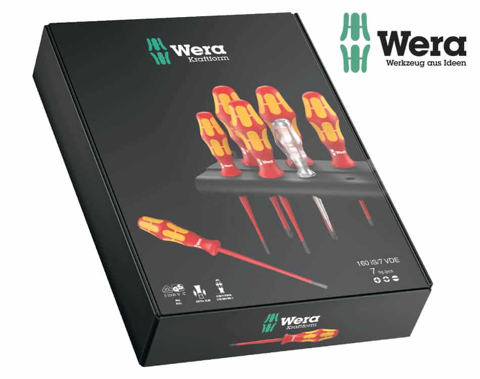 Sada odizolovaných skrutkovačov Wera Kraftform Plus 100 VDE – 7 dielna