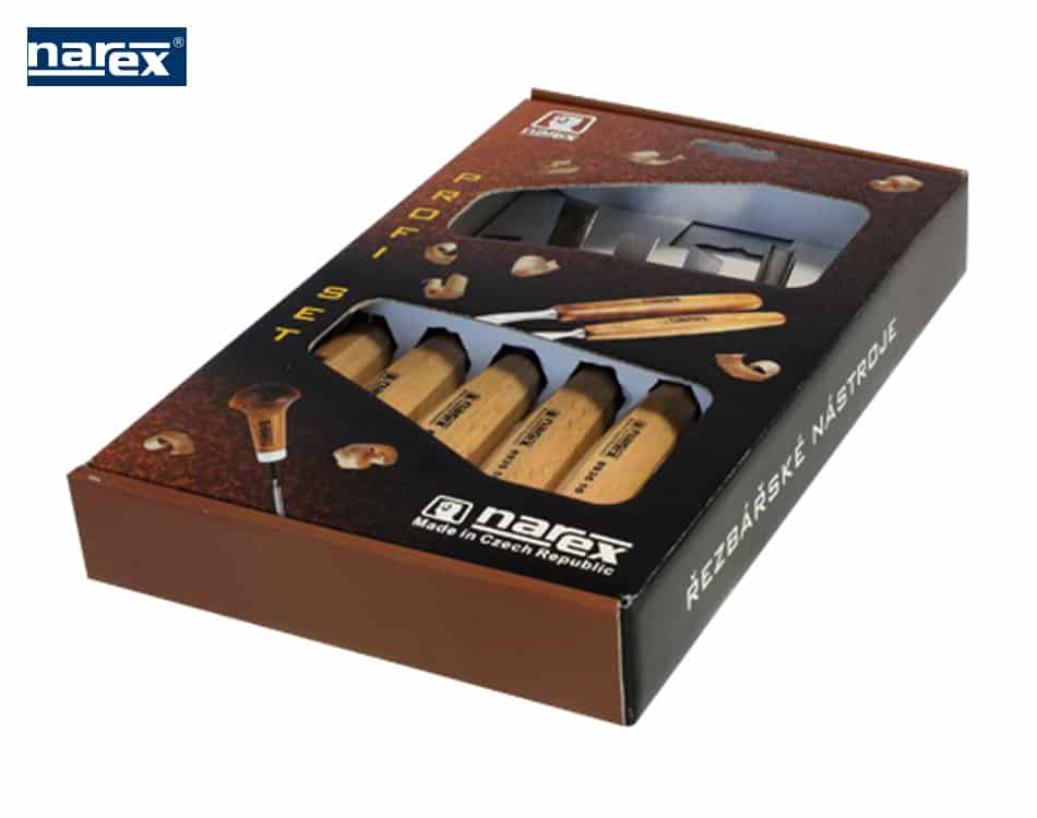 Sada rezbárskych dlát na drevo Narex Wood Line Standard – 6 dielna