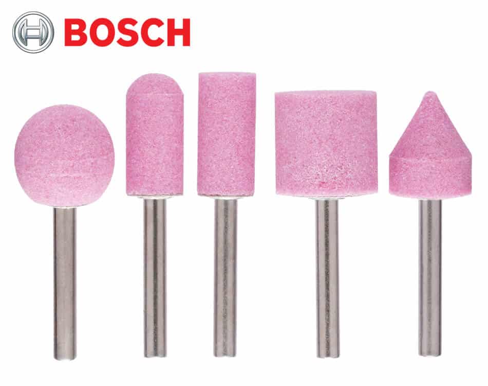 Sada stopkových brúsnych teliesok z korundu Bosch 5 dielna