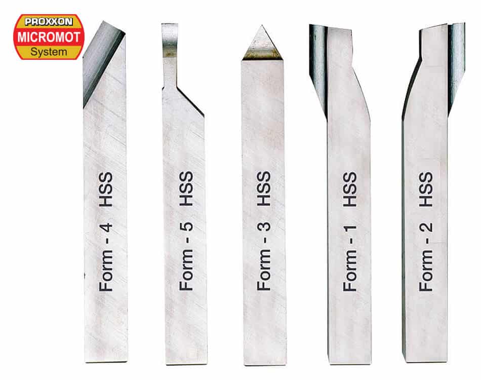Sústružnícke nože na kov Proxxon HSS/Co5 8x8x80 mm – 5 dielna sada