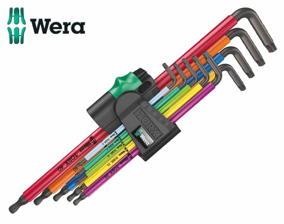 Sada torxových L-kľúčov Wera 967/9 TX XL Multicolour HF 1 - 9 dielna