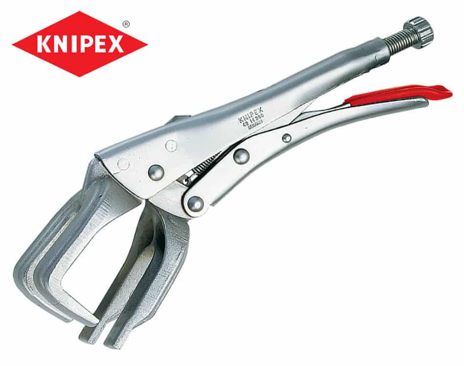 Samosvorné kliešte s pákovým mechanizmom pre profilový a plochý materiál  Knipex 280 mm