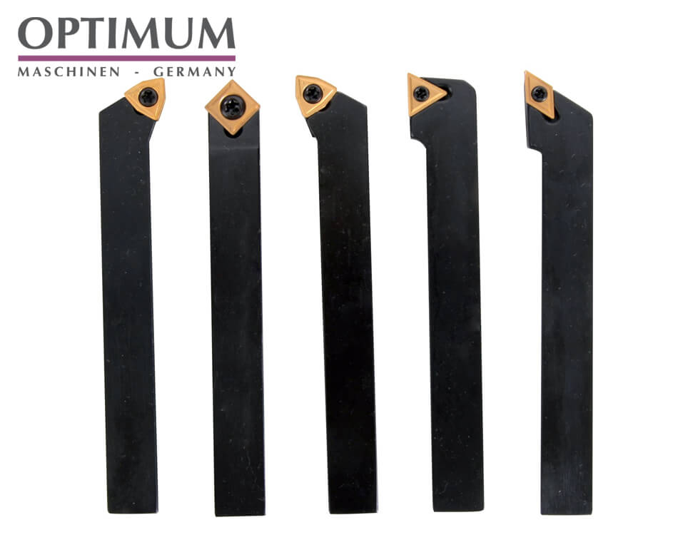 Sada sústružníckych nožov Optimum HM 12 mm – 5 dielna
