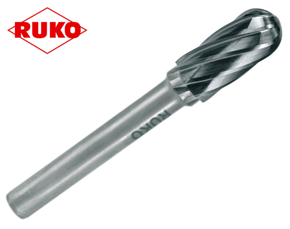 Valcový guľatý stopkový pilník na hliník Ruko / tvar WRC / Ø 12 mm