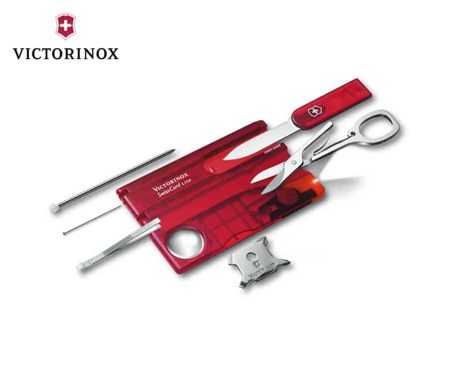 Vreckový nôž Victorinox SwissCard - Lite Ruby